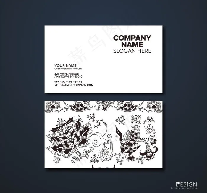 名片卡片图片cdr矢量模版下载