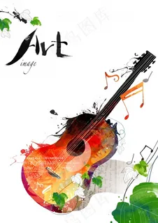 创意吉他海报 创意吉他海报