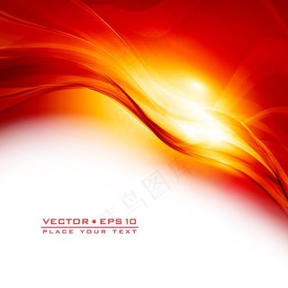 红色科技曲线背景