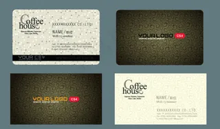 咖啡厅高档名片