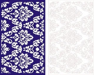 矢量镂空花纹边框底纹