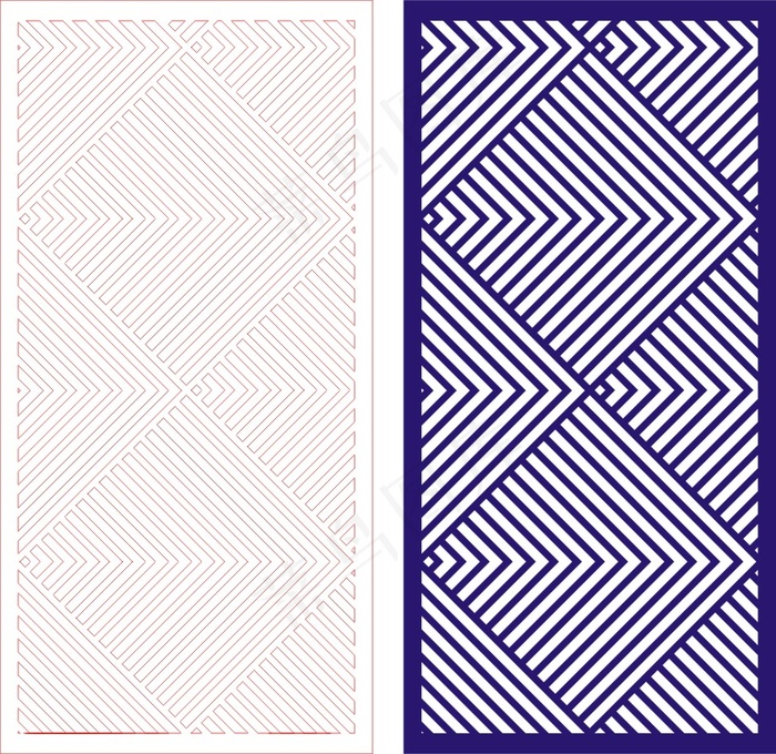 矢量镂空花纹边框底纹中式