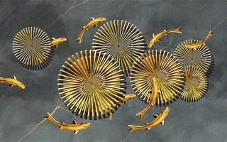 金色背景 中国风背景图片