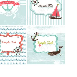 精美航海边框矢量素材