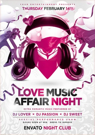 酒吧音乐主题海报psd素材下载