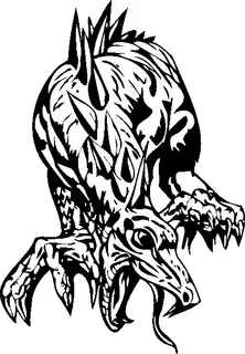 龙 传说动物 矢量CDR_094