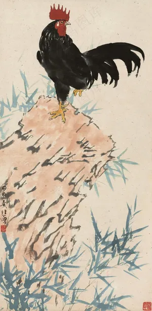 徐悲鸿 英雄独立图片