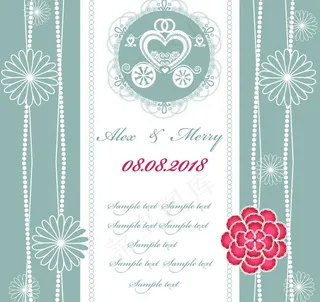 婚礼邀请卡图片