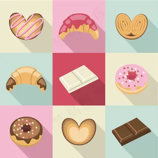 老式糖果和糕点