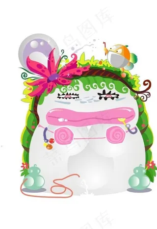 水果部落卡通图图片