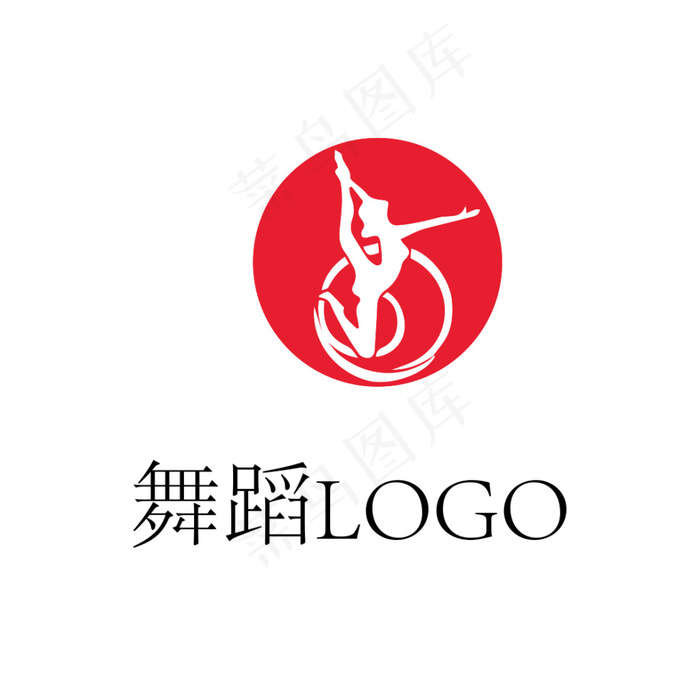 舞蹈LOGOai矢量模版下载