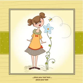 可爱的宝宝矢量集03