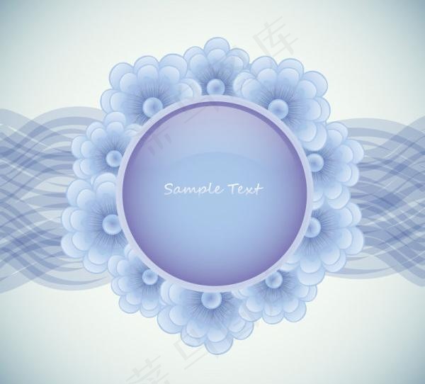 精美花纹背景矢量素材