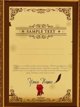 证书模板设计02矢量