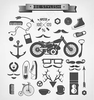 时尚男士主题图标