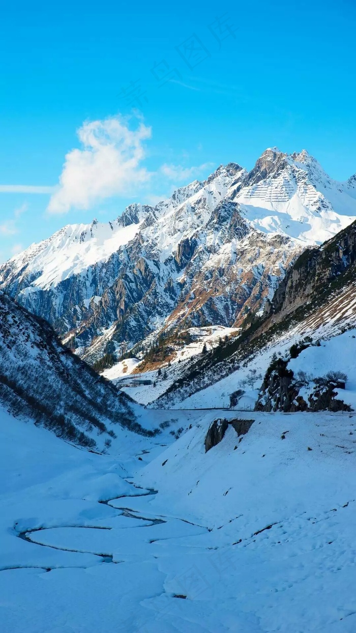 雪峰高清摄影图片 