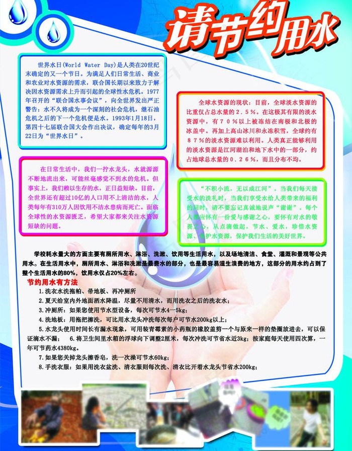 节水节 请节约用水图片