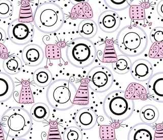 小猫背景 卡通背景图片