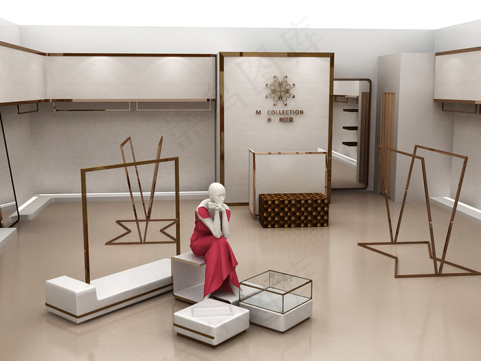 女装专卖店效果图图片