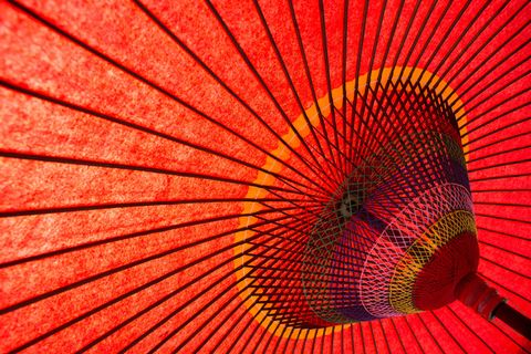 日本红色纸伞 日本红色纸伞