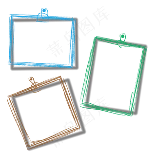 矢量粉笔画边框相框效果素材 矢量粉笔画边框相框效果素材