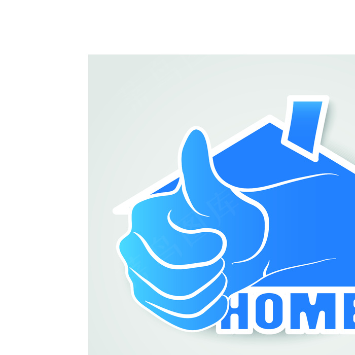 蓝色的图形标签矢量素材01