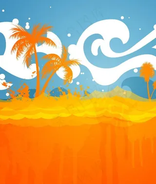 夏日海滩背景图片