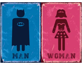 卫生间标识影院风格