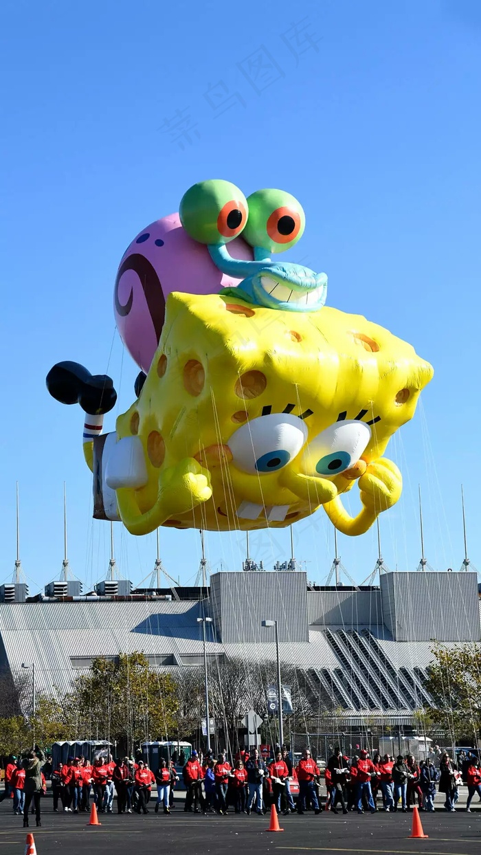 海绵宝宝气球高清摄影图片