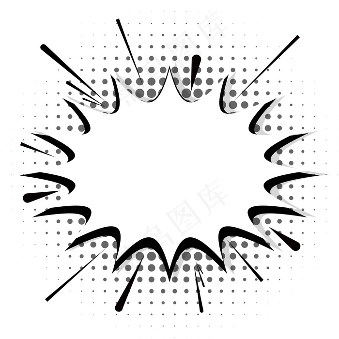 空白白色幽默语言泡泡