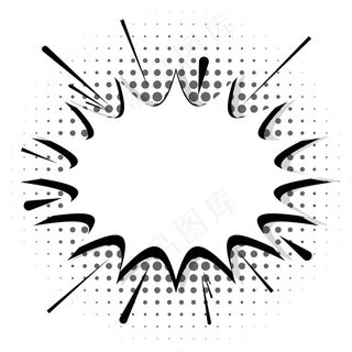 空白白色幽默语言泡泡