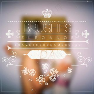 涂鸦装饰性饰品PS笔刷素材