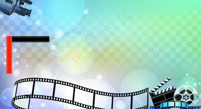 影视背景展板图片