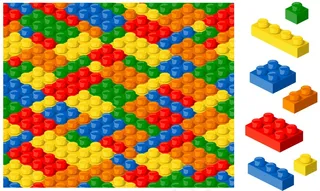 塑料块矢量设计元素