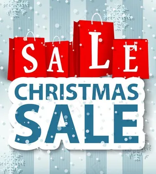 圣诞促销海报背景图片