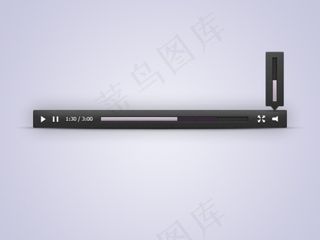 Mac风格媒体工具栏PSD分层素材