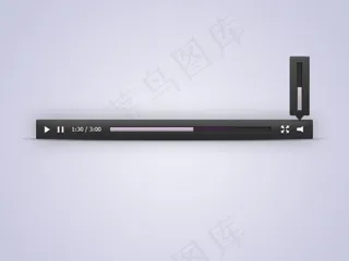 Mac风格媒体工具栏PSD分层素材