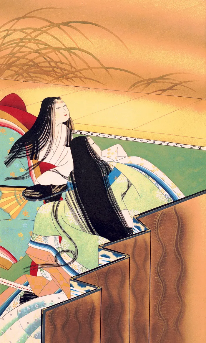 东洋侍女 草地