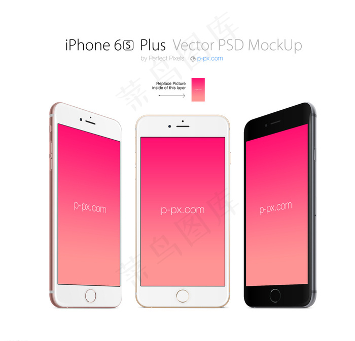 iPhone6S展示模型图片psd模版下载