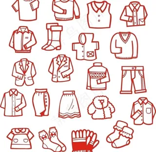 衣饰矢量图图片