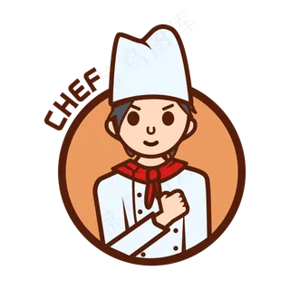矢量厨师职业卡通人物矢量厨师职业卡通人物