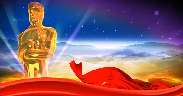 颁奖晚会奖杯金光视频