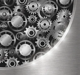 银色质感齿轮组矢量素材图片 银色质感齿轮组矢量素材图片