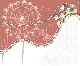 可爱线条插画矢量素材-37