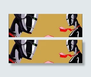 女机器人矢量素材