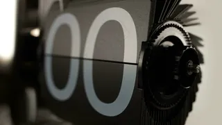 黑色和白色的翻页时钟运动背景 视频免费下载