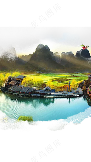 风景   意境    河水  山