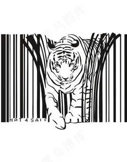 老虎简笔插画卡通动物