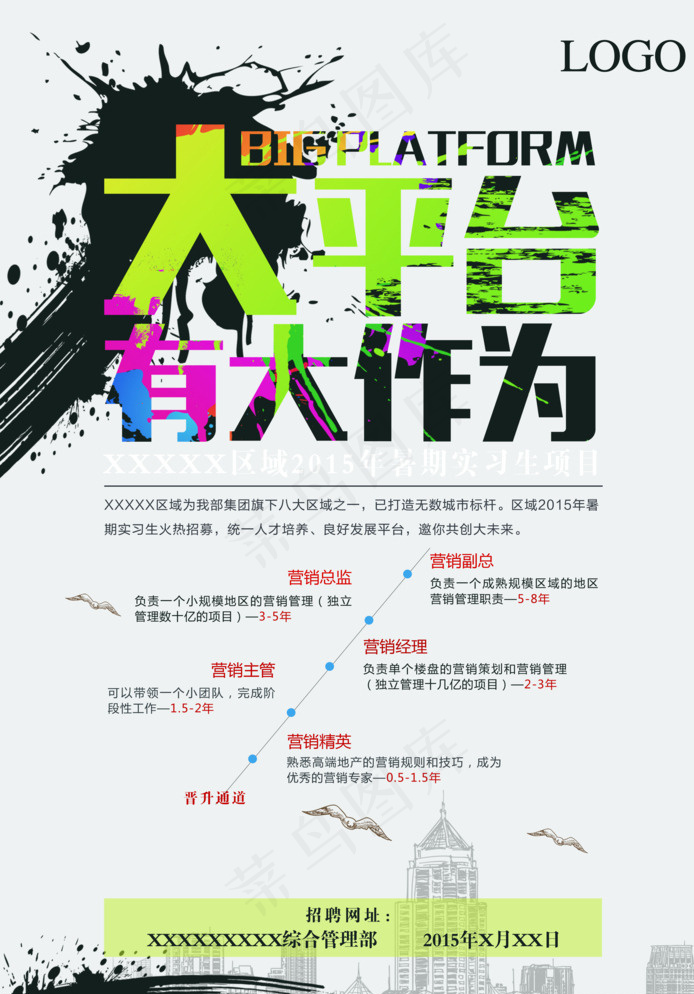 创意招聘广告图片psd模版下载