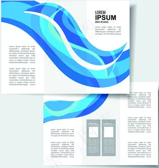 三折页素材封面